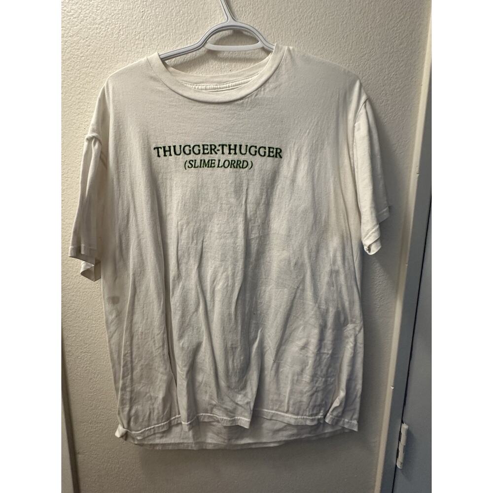 Young Thug "Thugger-Thugger (Slime Lorrd)" Snake Graphic T-Shirt XL White